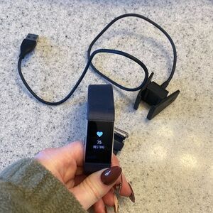 Fitbit Charge 2 heart rate and fitness wristband in Navy